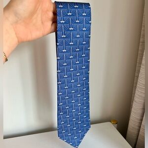 NWOT Josh Bach 100% Silk Menorah Tie | Hanukkah